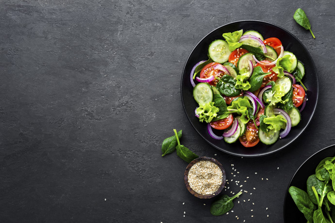Ensalada con ajonjolí 