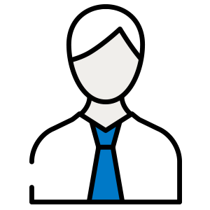 Icono de una persona con corbata.