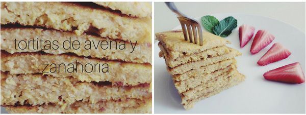 tortitas de avena y zanahoria