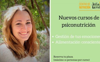Nous cursos de psiconutrició disponibles